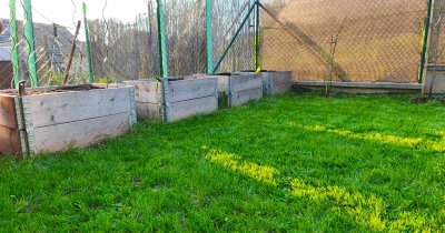 Dřevěný vyvýšený záhon 