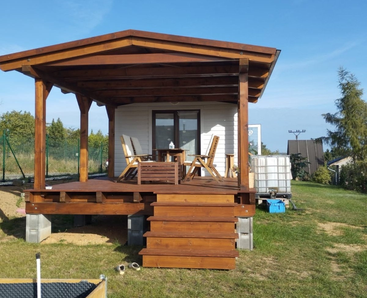Dřevěná pergola